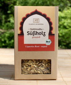 Geraspelte Süßholzwurzel im Ayurveda Parkschlösschen Onlineshop