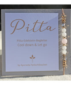 Pitta Dosha Armband | Edelstein Armkettchen Pitta | Ayurveda Parkschlösschen Onlineshop