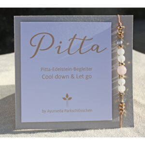 Pitta Dosha Bracelet| Edelstein Armkettchen Pitta | Ayurveda Parkschlösschen Onlineshop