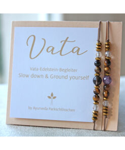 Vata Dosha Armband | Edelstein Armkettchen Vata | Ayurveda Parkschlösschen Onlineshop