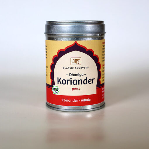 Bio Gewürz Koriander | Dhaniya | Ayurveda Parkschlösschen Onlineshop
