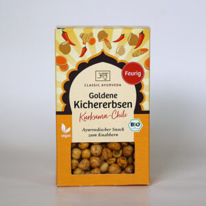 Bio Goldene Kichererbsen Kurkuma-Chili | Feuriger Ayurveda Snack | Ayurveda Parkschlösschen Onlineshop