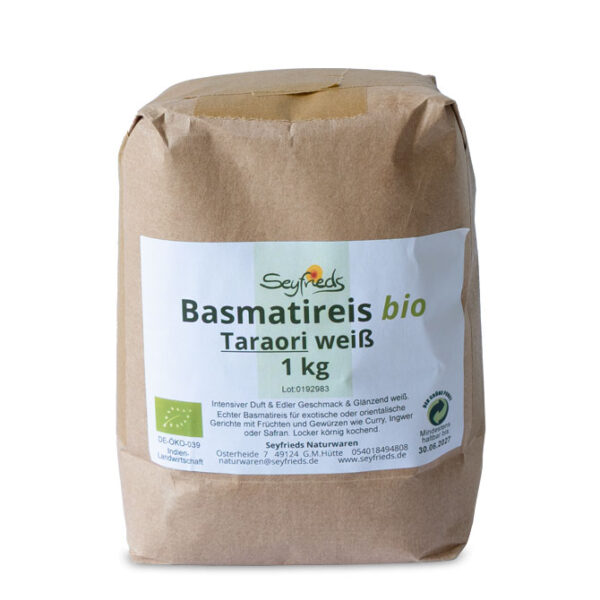 Bio Basmatireis | Taraori weiß | Ayurveda Parkschlösschen Onlineshop