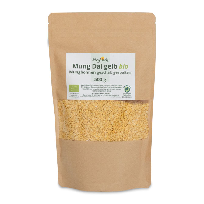 Bio Mung Dal | Gelbe Mungbohnen | Ayurveda Parkschlösschen Onlineshop